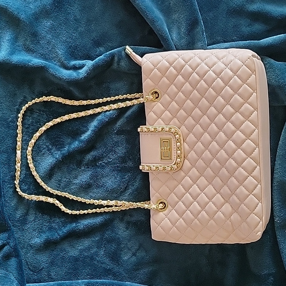 EUC quilted leather handbag